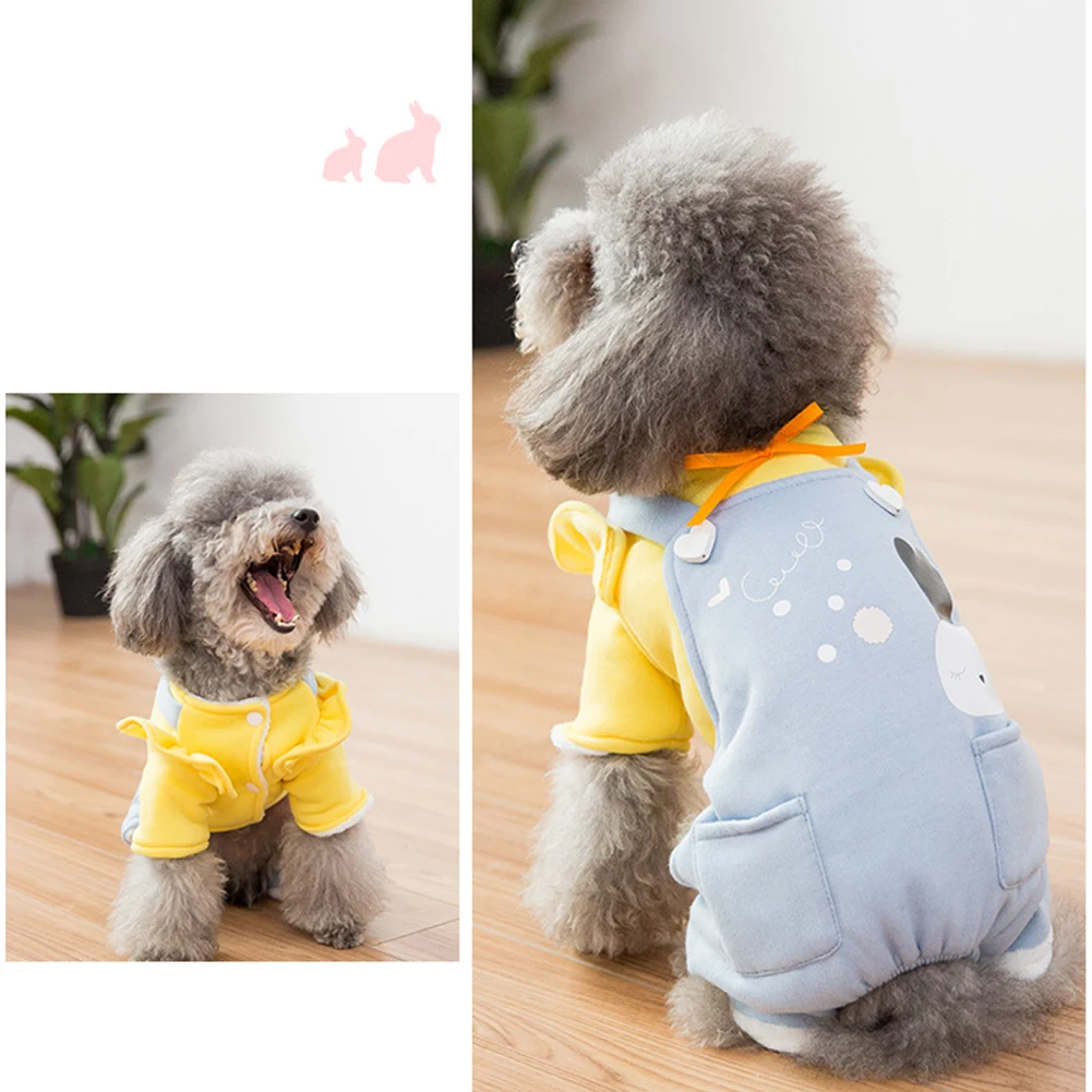 Дизайн с защелкой позволяет легко надевать и снимать одежду для домашних животных осень-зима собака маленькая собака четыре ноги одежда