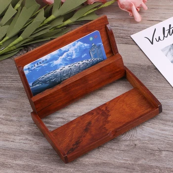 

High Quality Wooden ID Credit Card Holder Protector Men Women Wallet Cards Storage Case