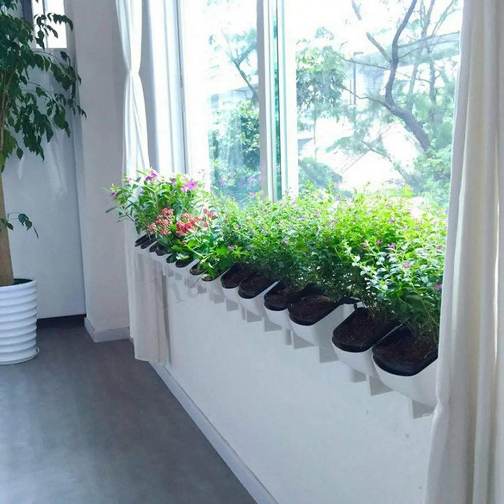 

1 Piece 2-Pocket Vertical Growing Plant Flower Pot Garden Hanging Baskets Wall Balcony Vegetable Plant Planter