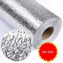 Самоклеящаяся кухня алюминиевая фольга водостойкая Настенная Наклейка устойчивая керосиновая плитка шкаф обои ящик столик-мат плитка декор W161