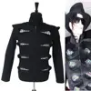 MJ Michael Jackson Rare NEW This Is It  Men in the mirror Crystal Punk Jacket For Party Performance Collection 3