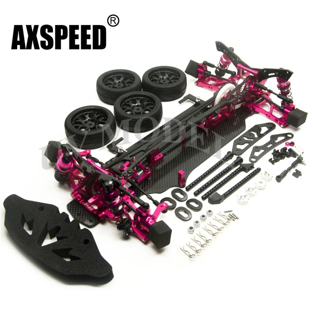 Best Offers Alloy & Carbon RC 1/10 SAKUR XIS Drift Racing Car Frame Body Kit w/ Wheels FOR SAKUR XIS