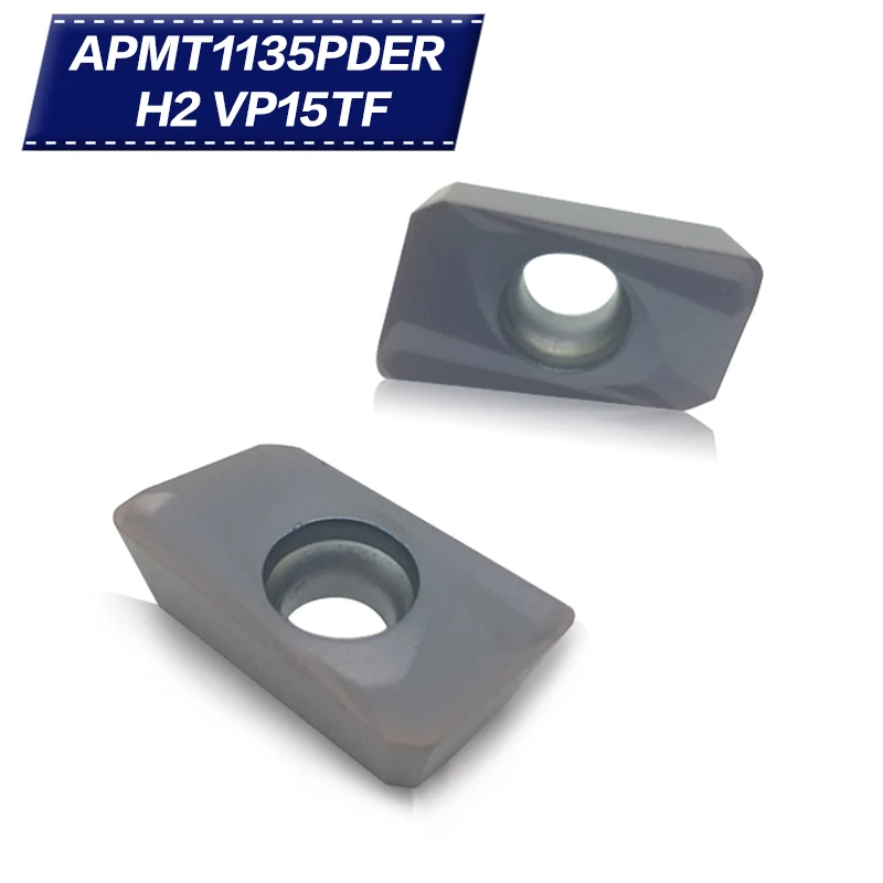10 шт. APMT1135 PDER H2 VP15TF твердосплавная вставка R0.8 лицевая фреза токарный станок