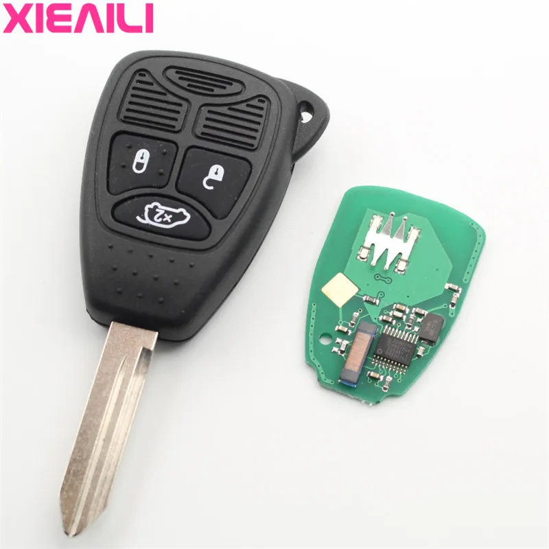 XIEAILI OEM 3 кнопки транспондера дистанционного ключ для Chrysler 300C 433 МГц с 46 электронный чип без Батарея S437