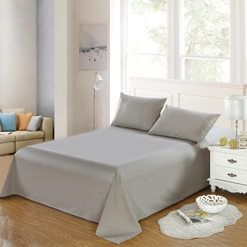 

100% cotton bed sheet polychromatic 3 size optional Soft and comfortable Quality assurance Bedding article Free shipping