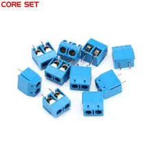 50PCS/LOT KF301-2P 2 KF301-5.0-2P 5.08mm Pitch Pin Plug-in PCB Screw Block