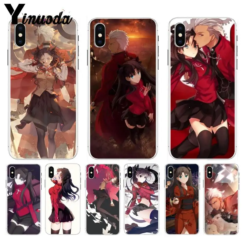 Yinuoda Fate Stay Night Rin Tohsaka &amp Archer Модный чехол для телефона Apple iPhone 8 7 6 6S Plus X XS max 5 5S SE XR |