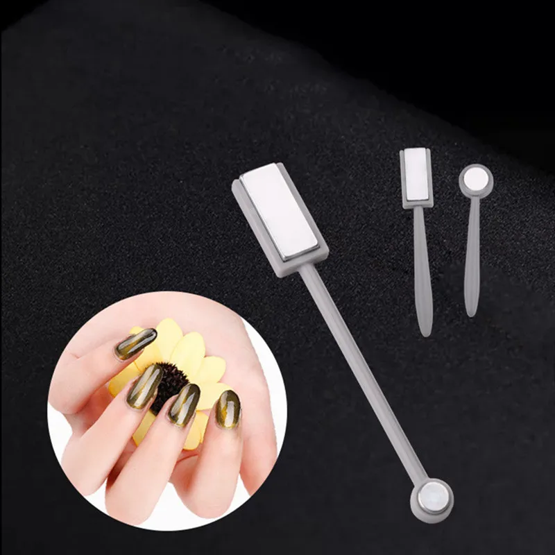 

BearPaw 1Pc Double-end Nail Magnetic Stick Magic 3D Cat Eyes Gel Strong Magnetic Nail Magnet Bar DIY Nail Art Tools