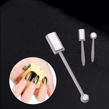 BearPaw 1 Pc Double-end Unha Vara Magnética Magia 3D Olhos de Gato Gel Magnético Forte Ímã Prego Bar DIY ferramentas Da Arte do prego(China)