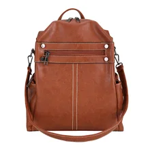 2019 Women Leather Backpacks Fashion Shoulder Bag Female Backpack Ladies Travel Backpack Mochilas School Bags For Girls joyir women backpack genuine leather fashion travel backpack mochilas school leather shopping travel bags schoolbags for girls