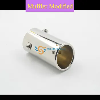 

Car-styling!Good Quality Universal Type Car Rear Stainless Steel Muffler Tips Exhaust with Circular Mouth Fit ALL Cars--NO.DX3