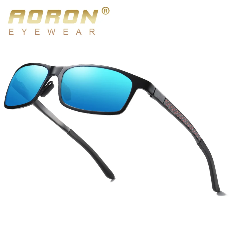 Aoron мужские поляризованные солнцезащитные очки, уличные спортивные очки, солнцезащитные очки, прямоугольные линзы, солнцезащитные очки для вождения, UV400