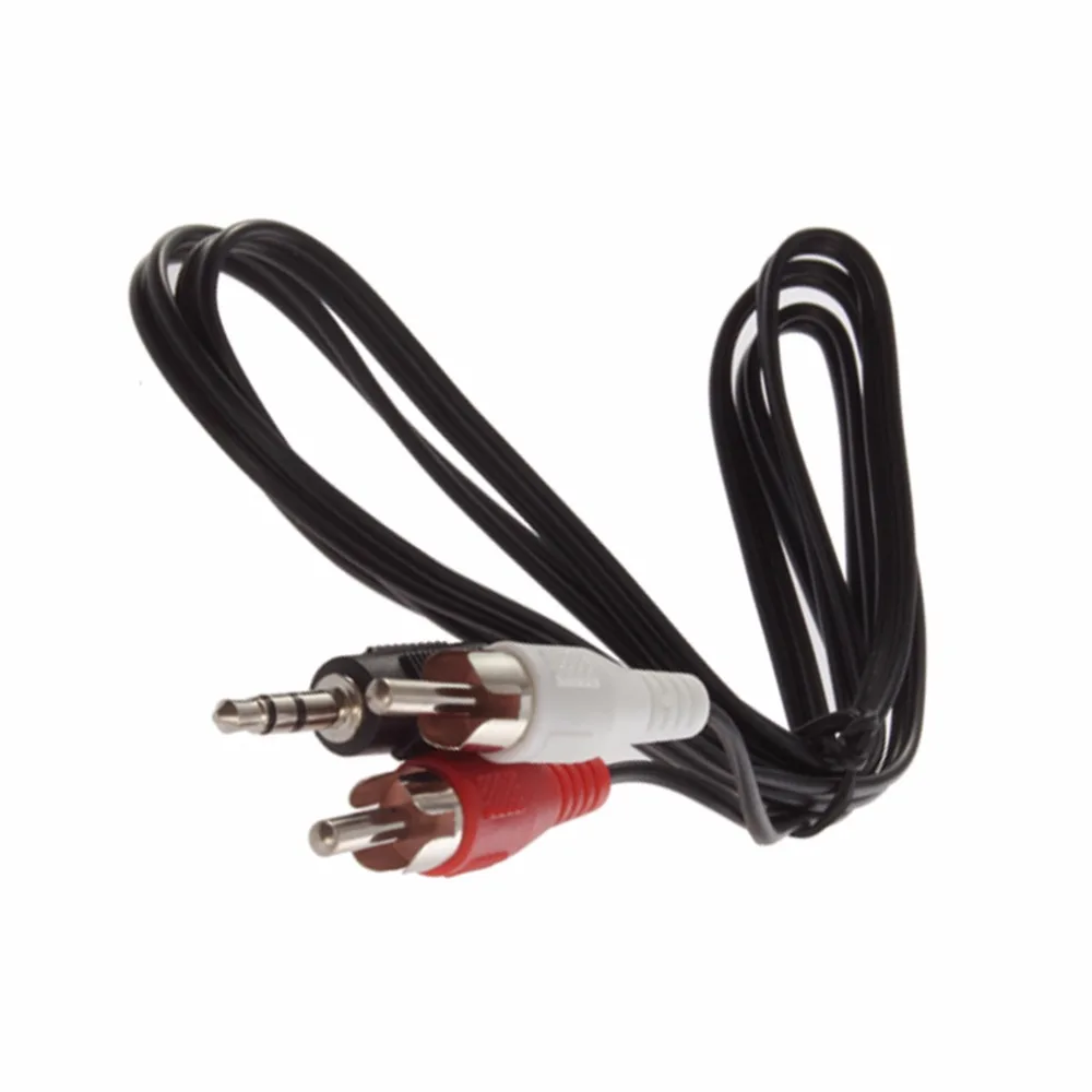 Новый 1/8 дюймов 3 5 мм разъем Jack 2 RCA Мужской стерео аудио наушники гарнитуры Y Splitter