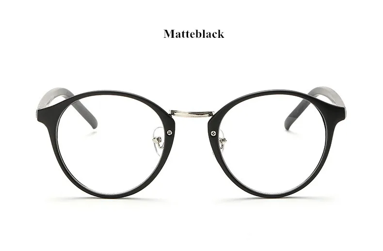 VWKTUUN круглые оправы для очков, женские и мужские очки, квадратные простые очки, металлические оправы для очков, студенческие поддельные очки