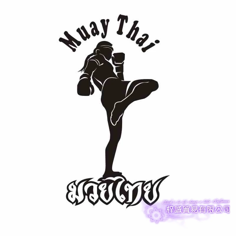 DCTAL Boxing Club Muay Thai Taekwondo Karate Sticker Kick Play Car Decal Free Combat Posters Vinyl Striker Wall Decals Decor