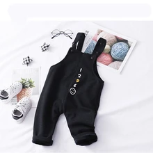 Комбинезон для детей; зимние комбинезоны для девочек; хлопковый флисовый Вязаный комбинезон на подтяжках для малышей; Комбинезон для маленьких мальчиков; детские брюки с открытой промежностью