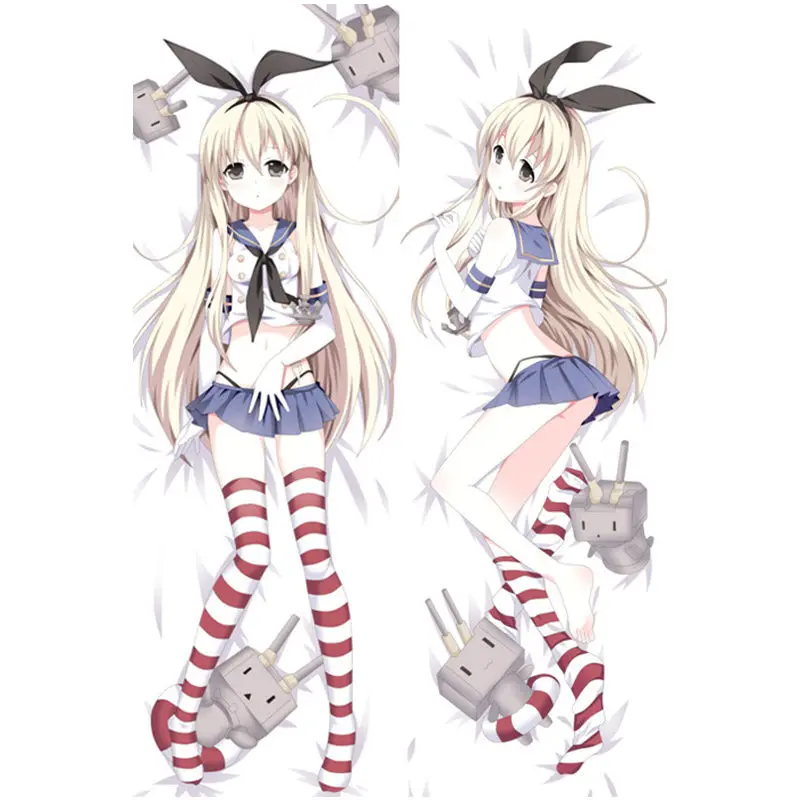 

Anime Decoration Pillow case kantai Collection Sexy girl life-sized pillow Cover Double-sided Bedding Hugging Body pillowcase