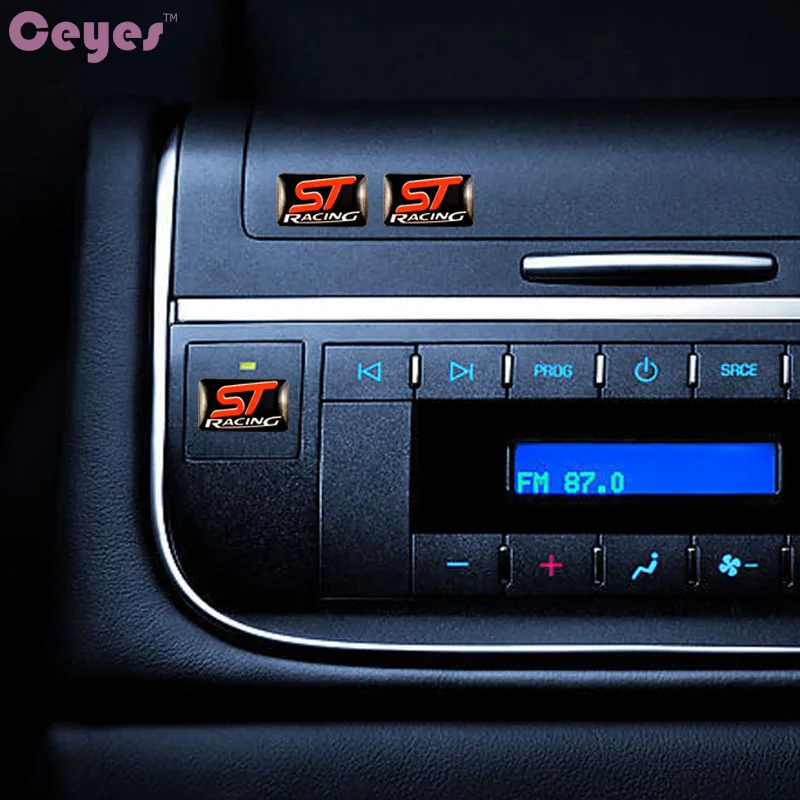 CEYES авто Стайлинг украшение эмблема значок чехол для ST Racing наплечный рукав Ford Focus 2