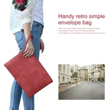 Coofit, Модный женский однотонный Кожаный клатч, конверт, вечерняя сумочка, Сумочка для женщин, Дамская Удобная Ретро Простая Сумка-конверт