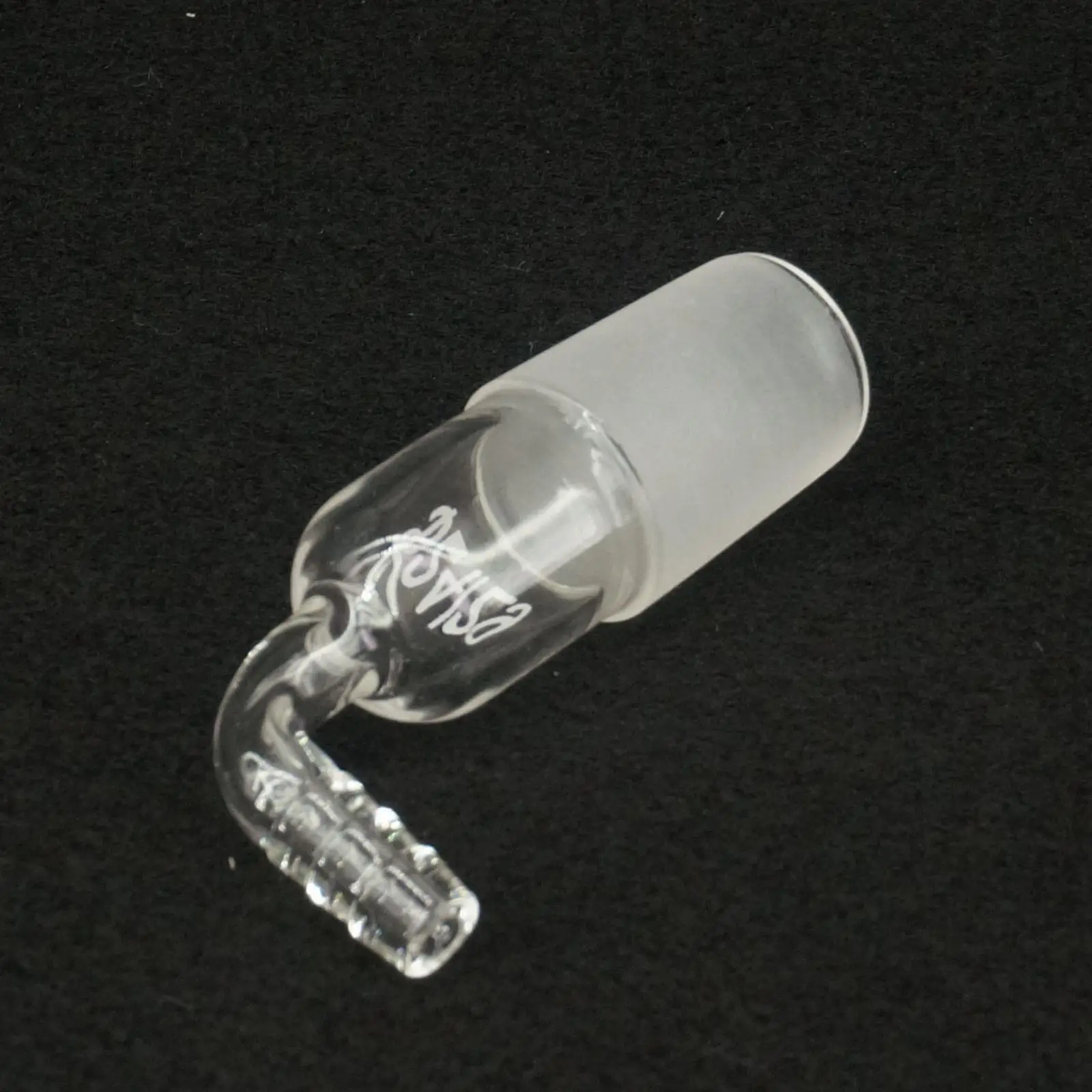 Lab Glass Adapter 24/29 Joint 90 Degree Bend Hose Inlet Connection Adapter Laboratory Glassware