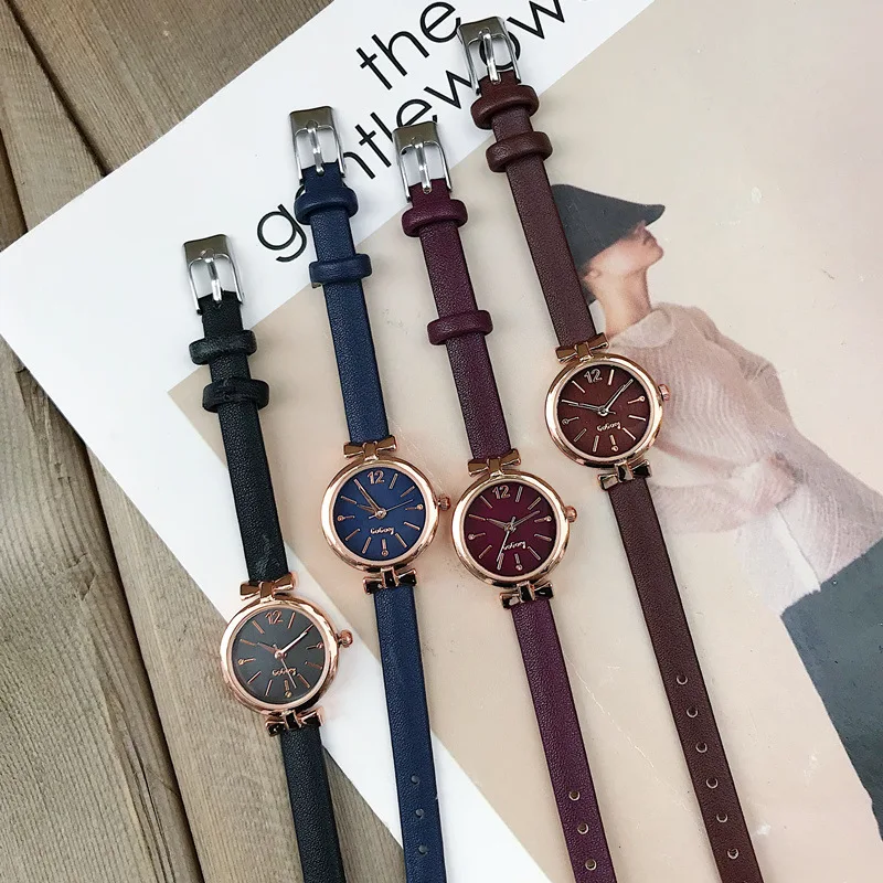 Elegant Ladies Dress Wristwatches Small Women Fashion Watches Luxury Casual Bow-Knot Case Female Quartz Leather Clock