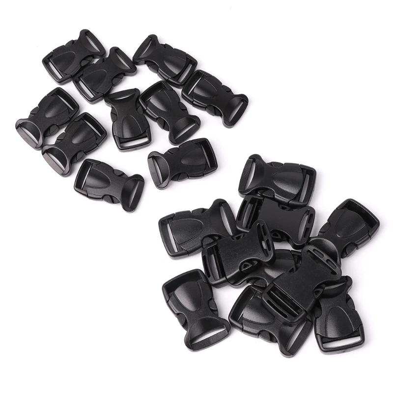 10PCS 20mm/25mm Plastic Bag Buckle Quick Release Bags Clip Belt