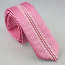 Yibei Coachella Галстуки розовый полосатый галстук тонкий с серебром красный маленькие точки в Вертикальную Полоску corbatas сплетенные skinny шеи Галстуки