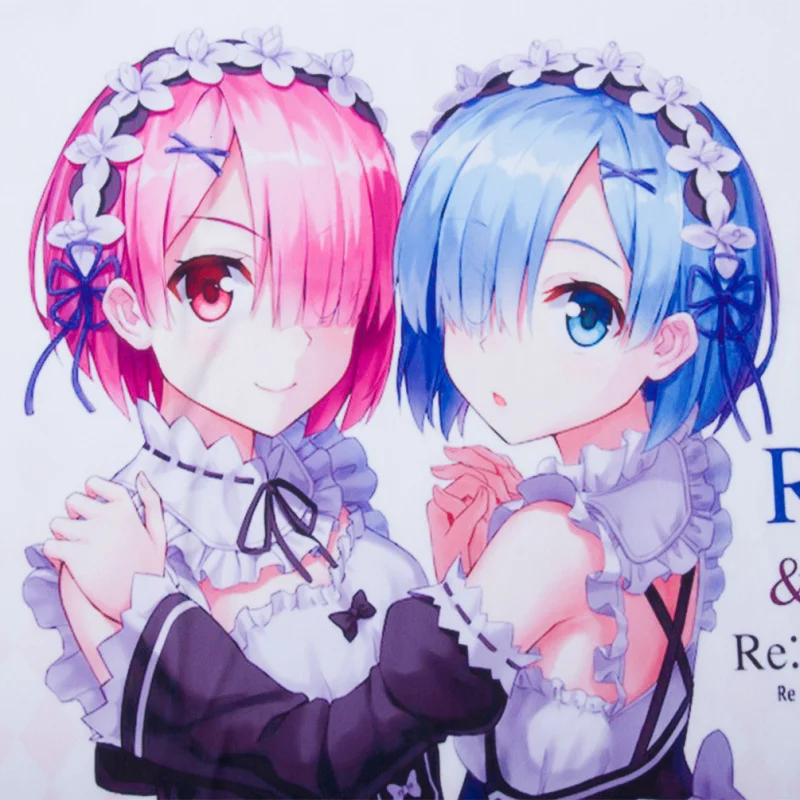 Lychee Zero Kara Hajimeru Isekai Seikatsu футболка японское аниме Эмилия Рем Харадзюку Мультфильм