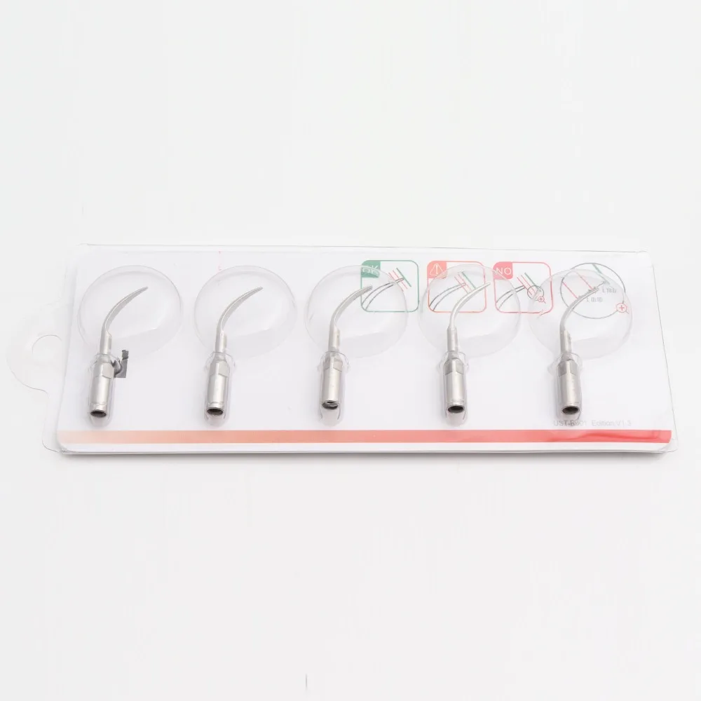 

5 pcs Ultrasonic Air Scaler Tips Fit Dental Woodpecker Detachable LED Handpiece Woodpecker UDS Scaler AAA Quality