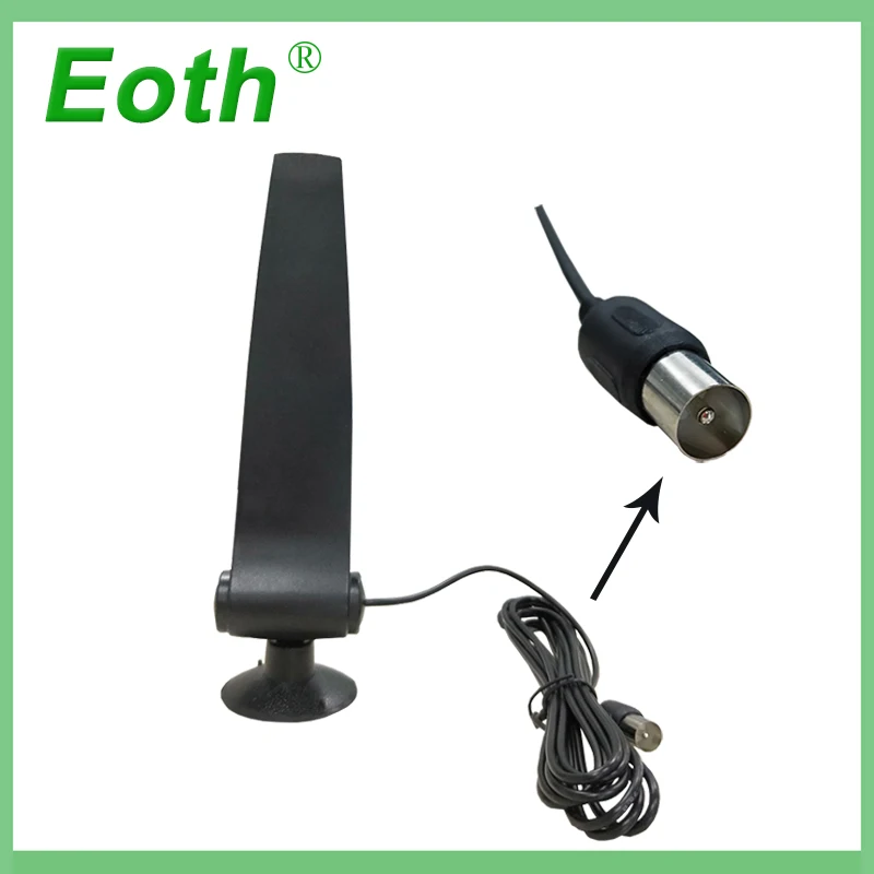 

Eoth 1.5M High Gain Digital TV Antenna Booster Amplifier for Car CMMB TV Box DVB-T FM Navigator Indoor 470-862MHz 18db TV Aerial