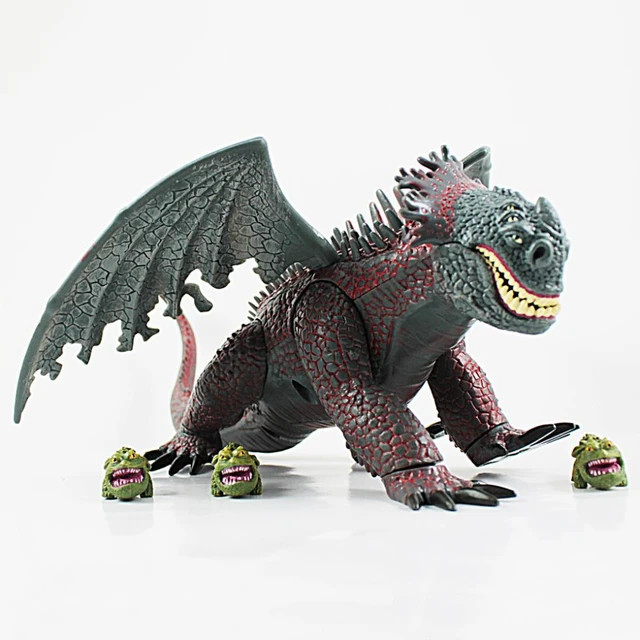 How to Train Your Dragon Movie RED DEATH With 3 Mini Gronckles Action  Figure Toy Doll 7" - AliExpress