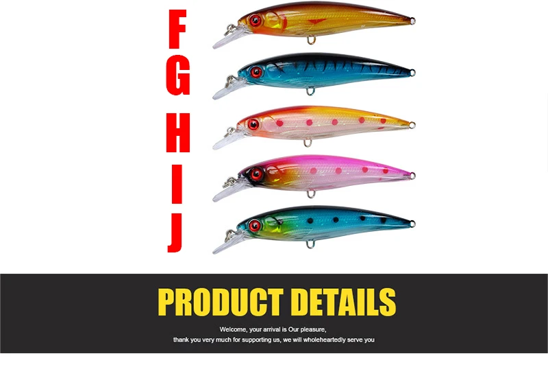 Amlucas Minnow Fishing Lure Laser Hard Bait 11cm 13.5g Floating Fishing Wobblers Crankbait 3D Eyes Swimbait Peche Fishing Tackle