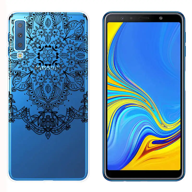 Arvin Silicone Fundas for Samsung Galaxy A7 2018 A5 A8 Plus 2018 Soft TPU Phone Cases FOR Samsung A750F Painted Case for A320 (13)