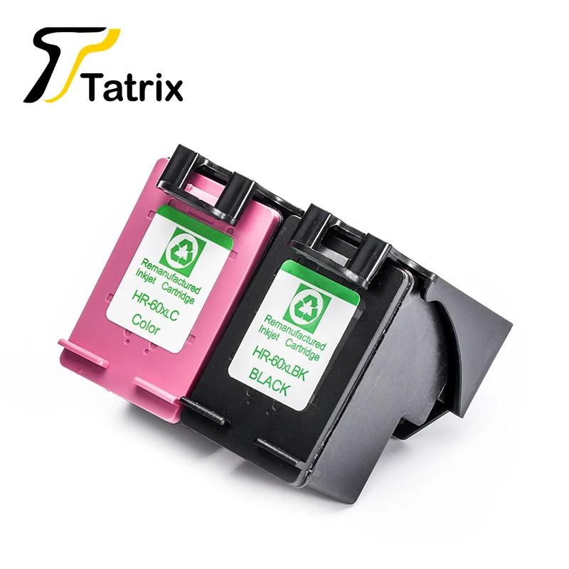 Tatrix 2PK 60 Cartridge For HP 60 Ink Cartridge For HP Deskjet F2560 F2568 F4280 F4288-in Ink