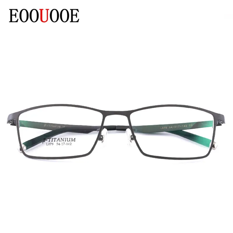 EOOUOOE 2019 титановая оптическая стеклянная оправа для очков Oculos очки Gafas optik мужчин