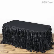 4 шт в партии Wickle тафты настольная юбка скатерть плинтус для украшение для свадьбы