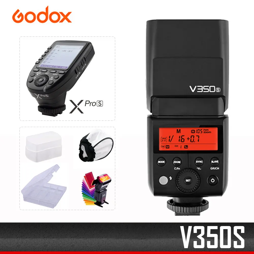 

GODOX V350 S For Sony mirrorless digital camera A7R External high-speed TTL lithium battery SLR camera Hot shoe Top flash