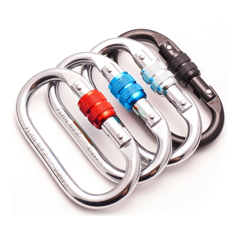 

P66 Outdoor rock climbing rescue O-buckle/quick down main lock/climbing hook/runway type safety hook/mountain climbing rope hook