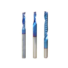 10pcs 3.175 Shank Blue Coated Single Flute PCB Engraving Bits CNC Router Bit Tungsten Carbide Spiral End Mills Milling Cutter 10pcs 3.175 Shank Blue Coated Single Flute PCB Engraving Bits CNC Router Bit Tungsten Carbide Spiral End Mills Milling Cutter