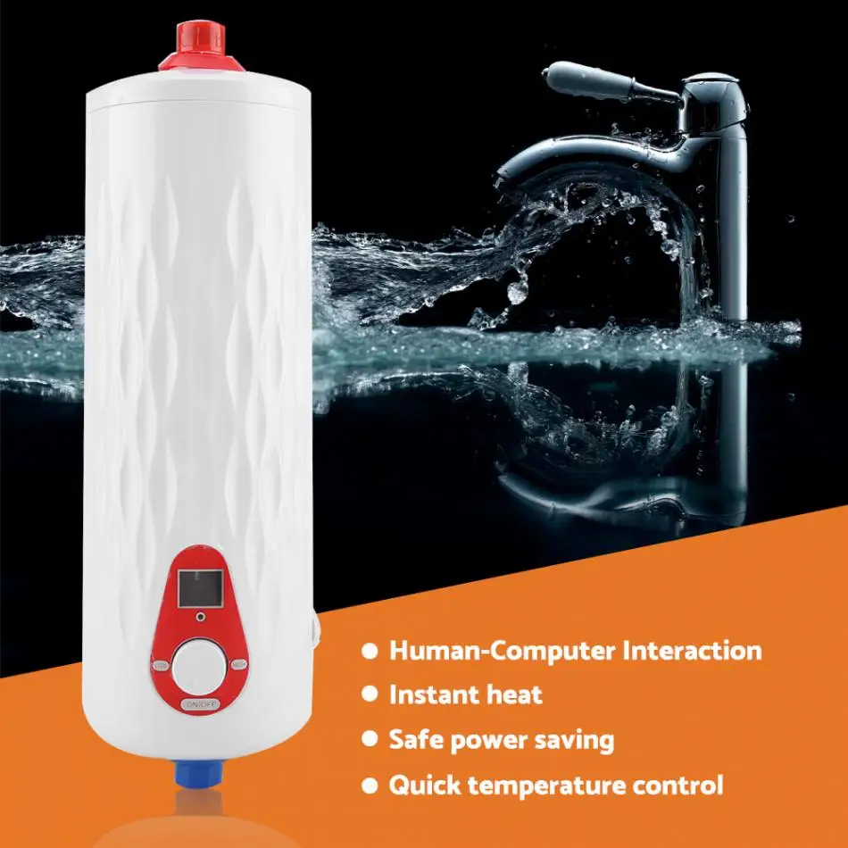 6500 W 220 V Электрический воды домашний обогреватель мгновение безрезервуарное нагреватель для внутреннего душ кухня ванная комната воды