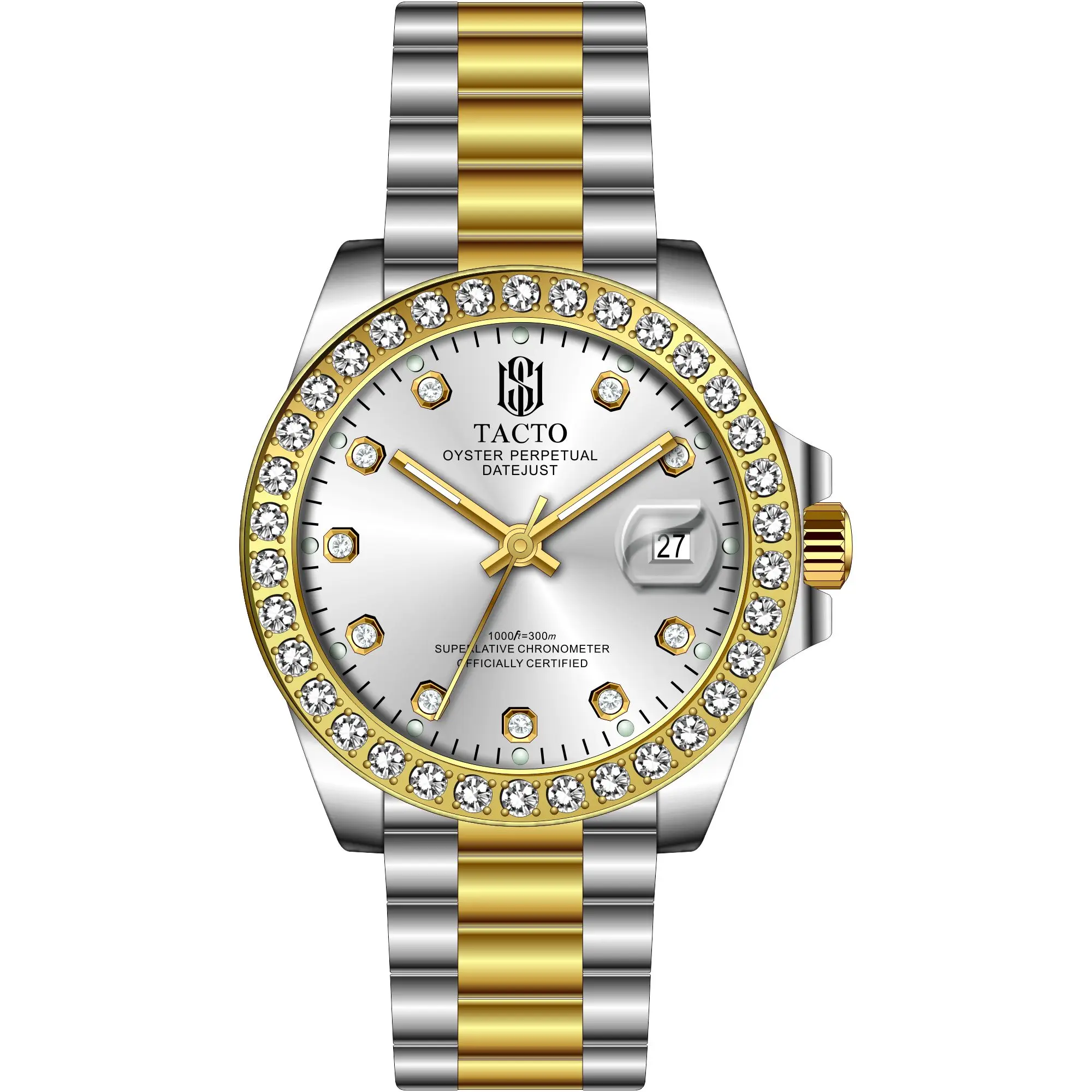 

Relojes 2019 TACTO Watch Men Sport Quartz Watch Business Creative Diamonds Bezel WristWatch 50M Waterproof Relogio Masculino
