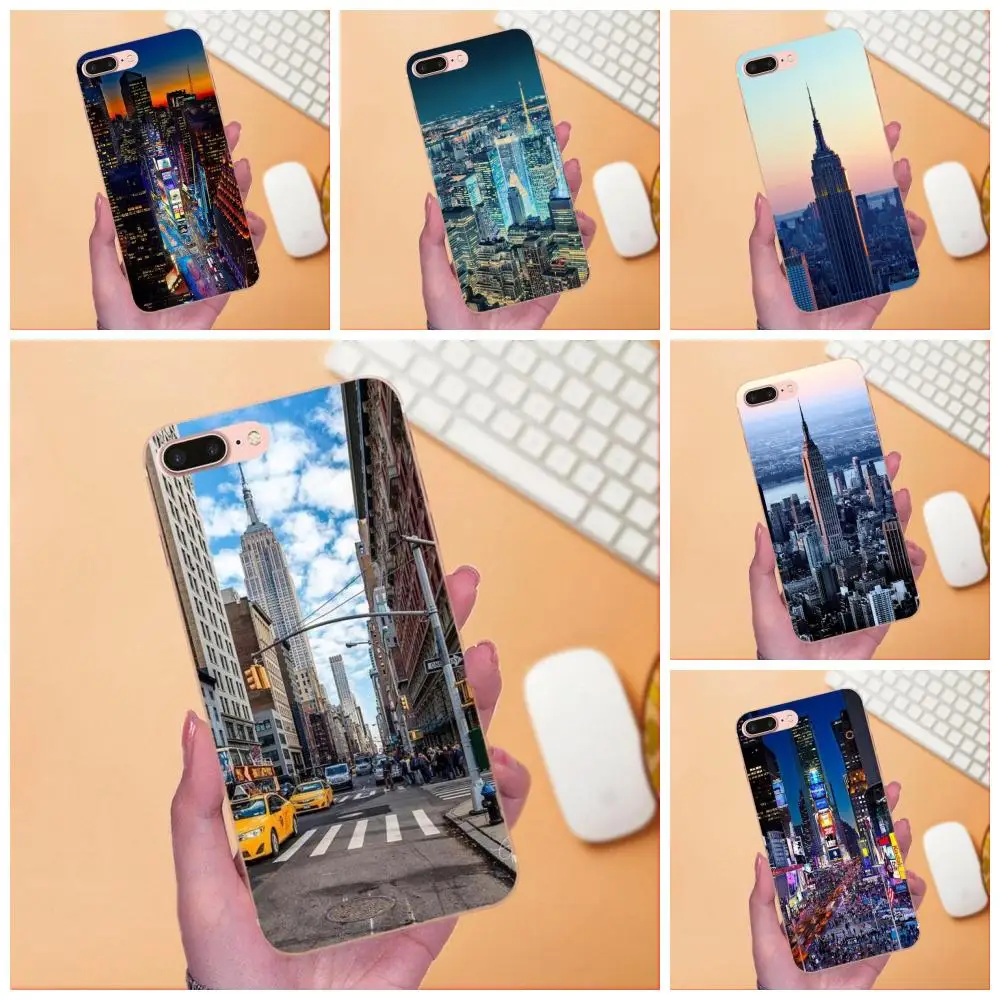 Nyc New York City Landscape для Apple iPhone X XS Max XR 4 4S 5 5C 5S SE 6 6S 7 8 Plus Мягкий ТПУ новый