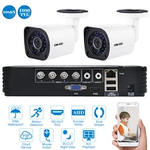 OWSOO 4CH видео система безопасности 1080N CCTV DVR 2 шт 720P AHD камера 1500TVL IR наружная охранная Камера видеонаблюдения DVR комплект