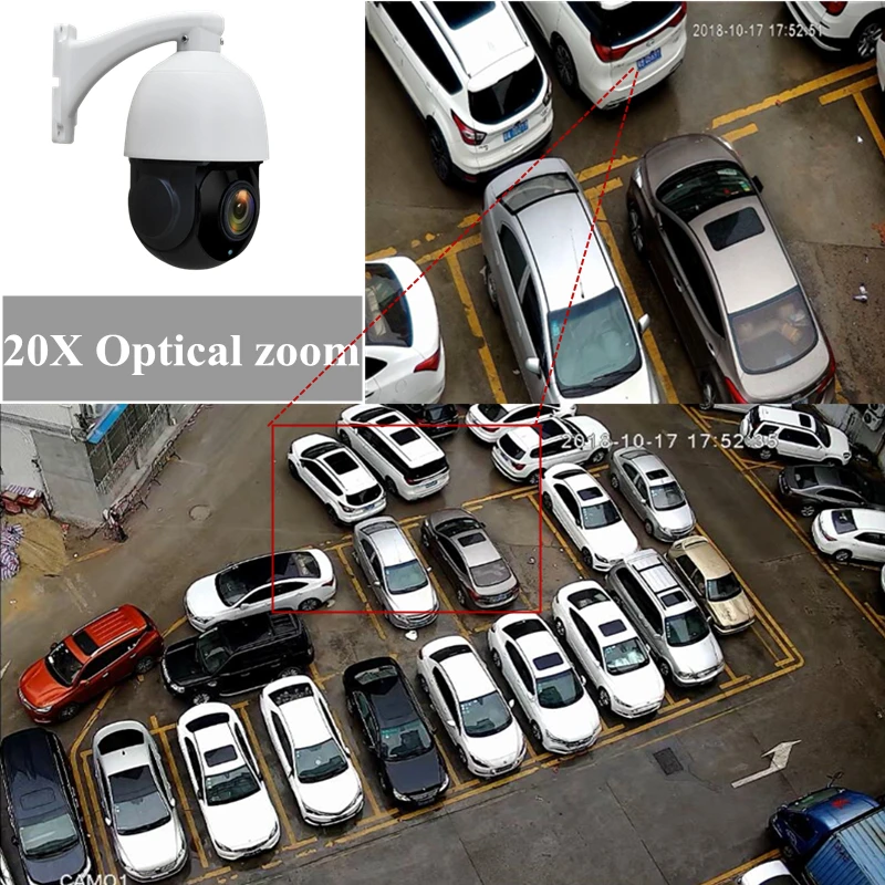 Xmeye 2 МП/4 МП Беспроводная IP камера с автоматическим отслеживанием 20x оптический