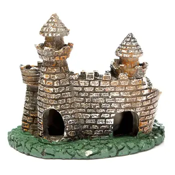

Artificial Aquarium Fish Tank Ornament Castle Tower House Cave Craft DIY Decor