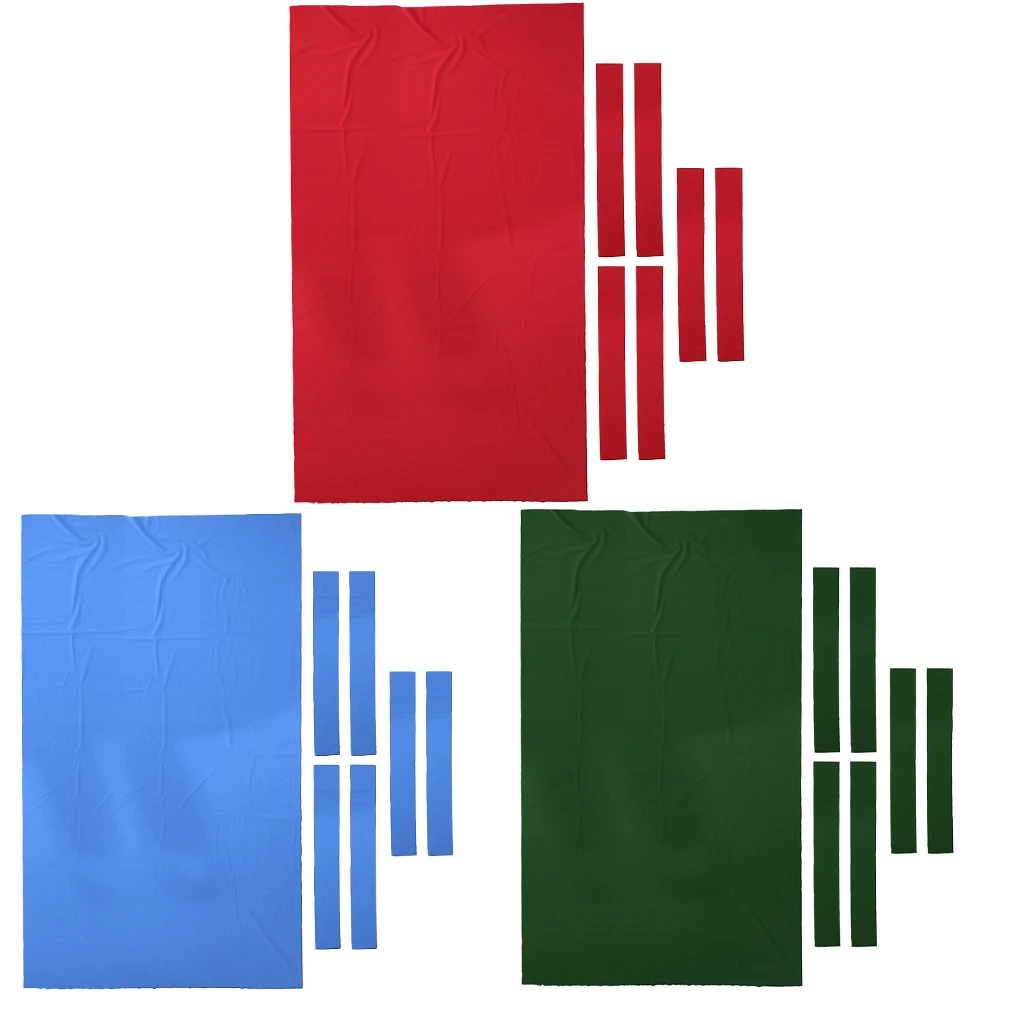 Professional 9 ft Pool Table Felt + 6 Felt Strips Billiard Snooker Cloth Felt for 0.6mm Thickness Snooker Billiard Access