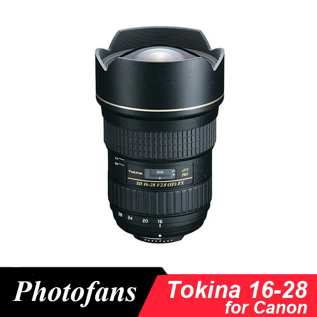 Объектив Tokina для Canon 6D 5D2 5D3 5D4, 16-28 и 16-28 мм, f/2,8 Pro, FX