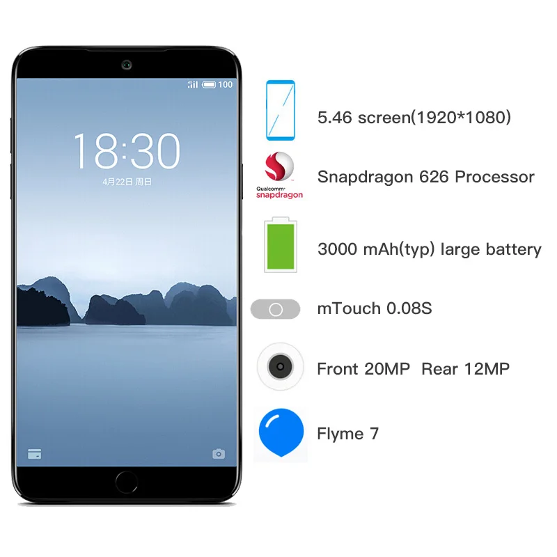 2018 новый оригинальный Meizu 15 Lite M15 4 ГБ 64 Snapdragon 626 Octa Core г LTE 5 46&quot смартфон быстрое
