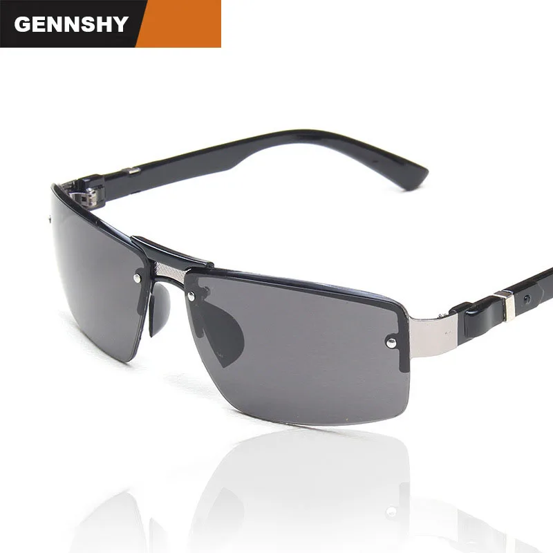 rimless metal sunglasses