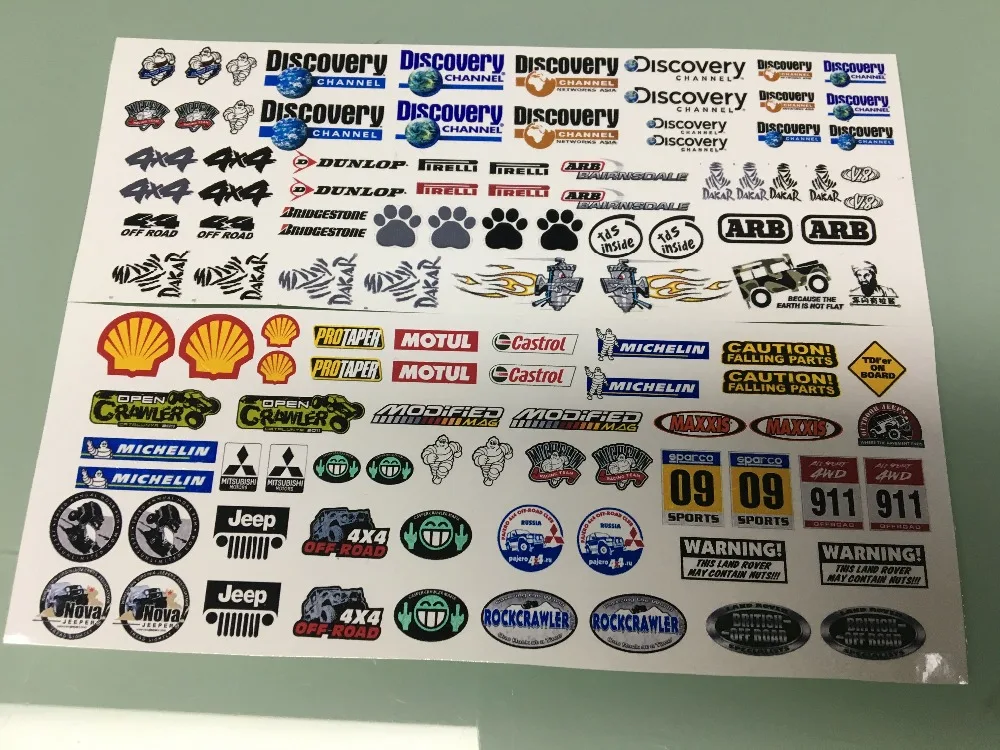 

rc toy car 2PCS JEEP Sticker For 1:10 AXIAL SCX10 JEEP Wrangler 90028 90027 Wraith RR10 AX10 Cherokee AX90047 90046 90068 JK HSP